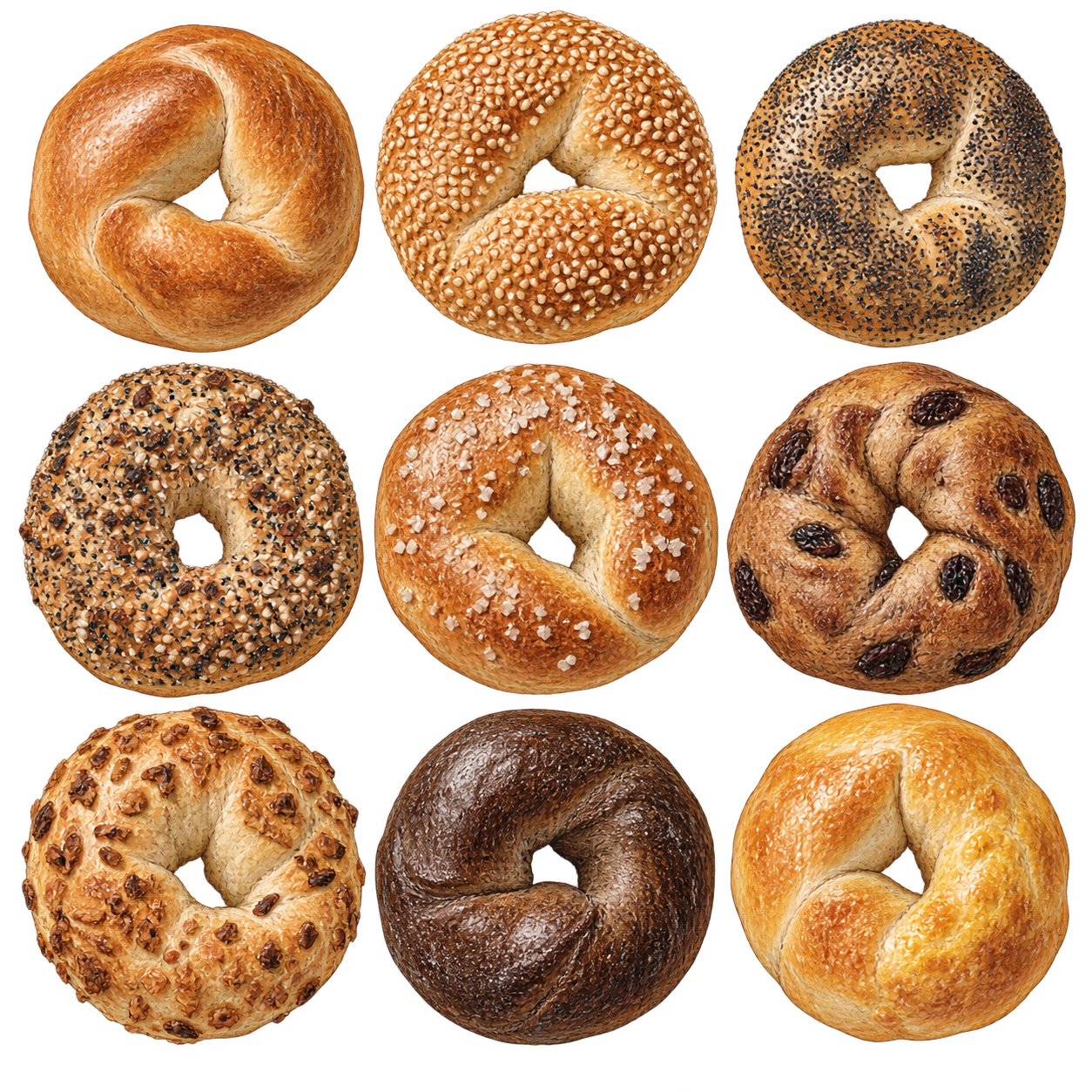 The Bagel Lineup Tee print artwork